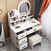梳妆台小型卧室现代简约书桌床头收纳柜一体桌小户型主卧化妆台