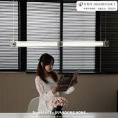 光映原创意式 极简饭厅吊灯高端玻璃设计师吧台岛台几何一字长条灯