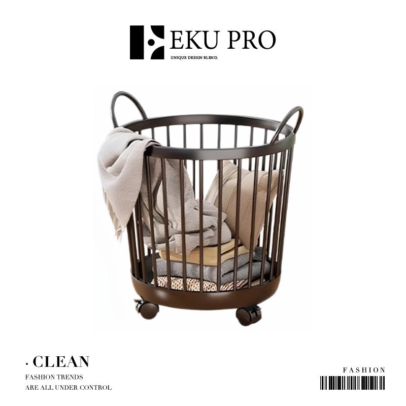 EKU PRO·净待·脏衣服收纳筐脏衣篓家用大容量带轮浴室 | Clean