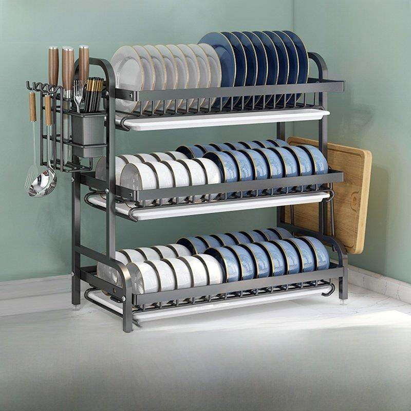 新款碳钢厨房置物架碗碟收纳架沥水家用多功能碟盘子碗筷子收纳盒,厨房/烹饪用具,碗架,淘宝优惠券,粉丝福利购,淘宝优惠卷