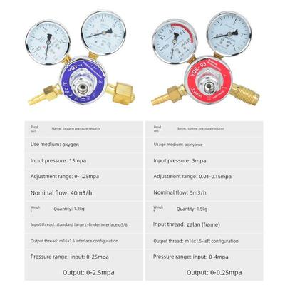 上海一川仪器厂氧/亚炔减压器Yqy-07/Yqe-03耐高温腐蚀压力双仪表