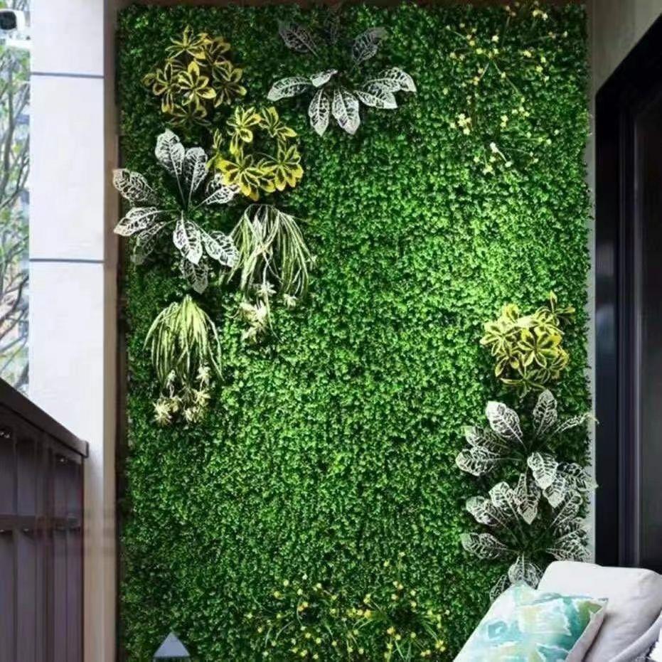 绿植彷真装饰墙面草坪彷真花墙背景墙网红墙面装饰彷真植物墙