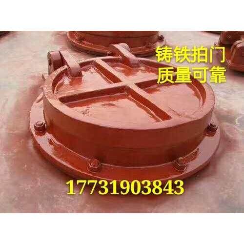 铸铁拍门DN150 100 200 300 400 500 600 800 1米鱼山塘玻璃钢
