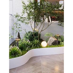 阳台露台造景花箱组合花槽花盆商业街隔断户外花坛花槽不锈钢定制