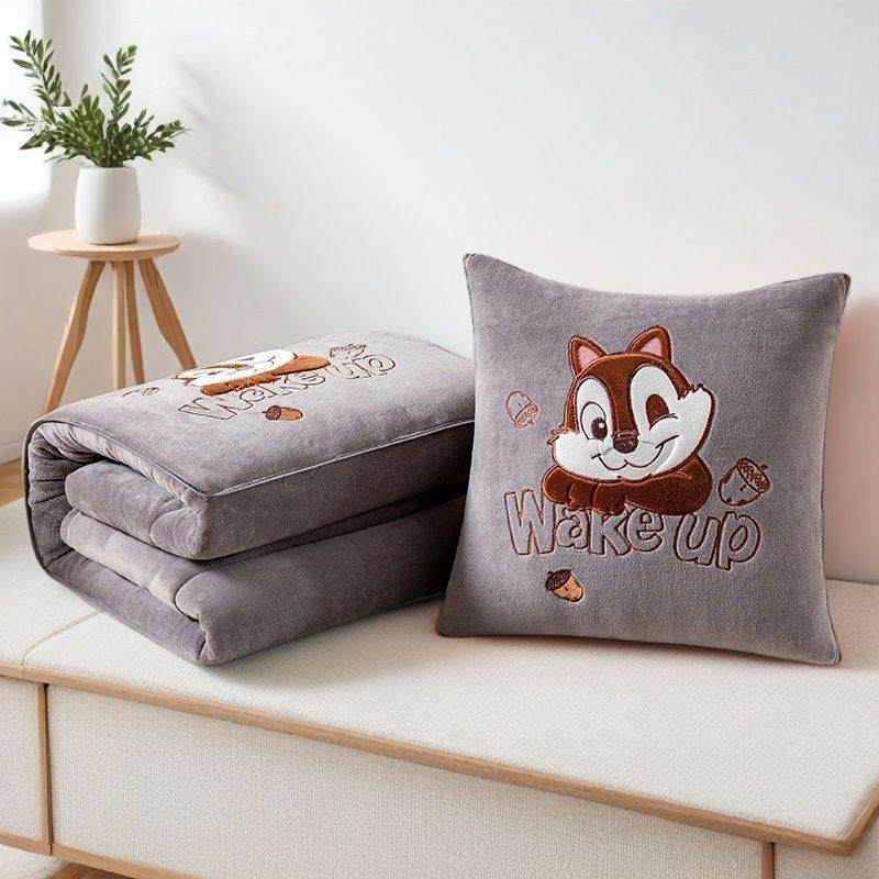 冬季加厚牛奶绒抱枕被子两用办公室沙发午休空调被汽车靠垫枕头被,居家布艺,抱枕被,淘宝优惠券,粉丝福利购,淘宝优惠卷