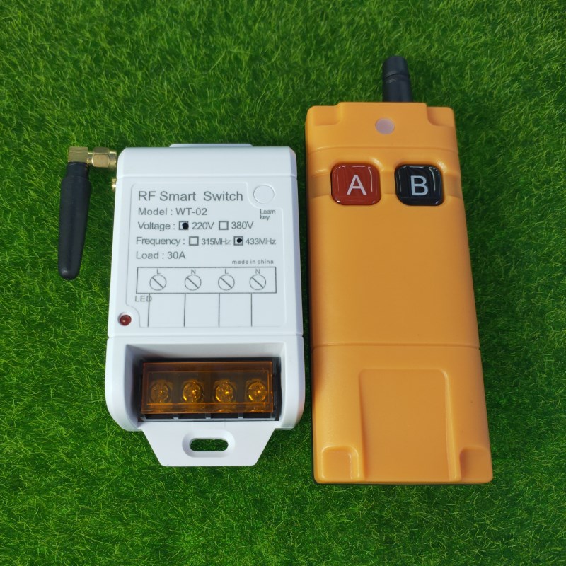 远程控制无线水泵智能控制遥控220v抽水电源灯具开关3000W大功率