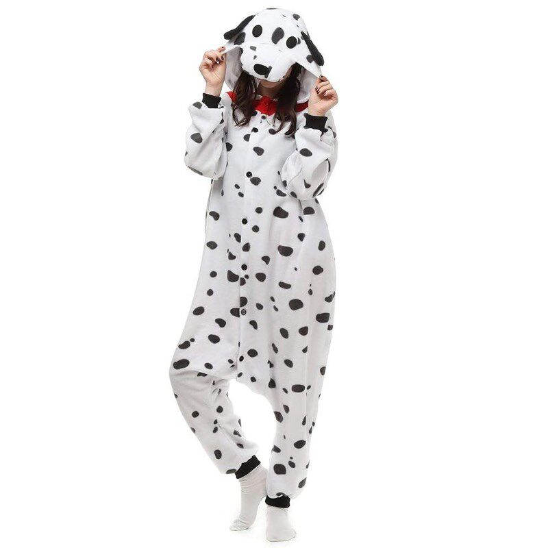COS动漫斑点狗卡通连体睡衣男女万圣节公司派对舞台演出服小黄鸭