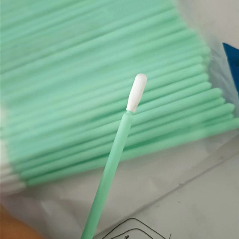 圆头无尘布头棉签100MM 净化N棉签聚酯纤维擦拭棒