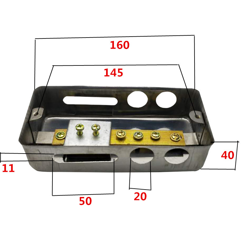 不锈钢等电位联结端子箱TD28暗装明装端子盒防雷U接地箱等电位底