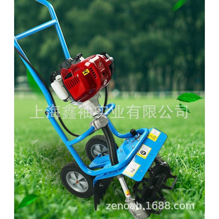 手推动力四冲程园林除草机割草机开荒机 家用小型草坪修剪机