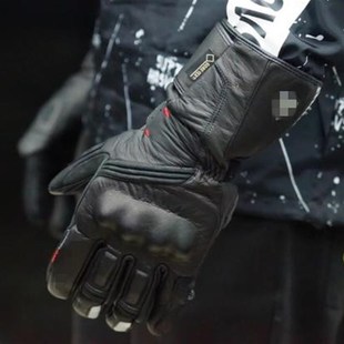 ALASKA阿拉斯加BMW男士长款保暖真皮手套GTX防水防风防摔保暖手套