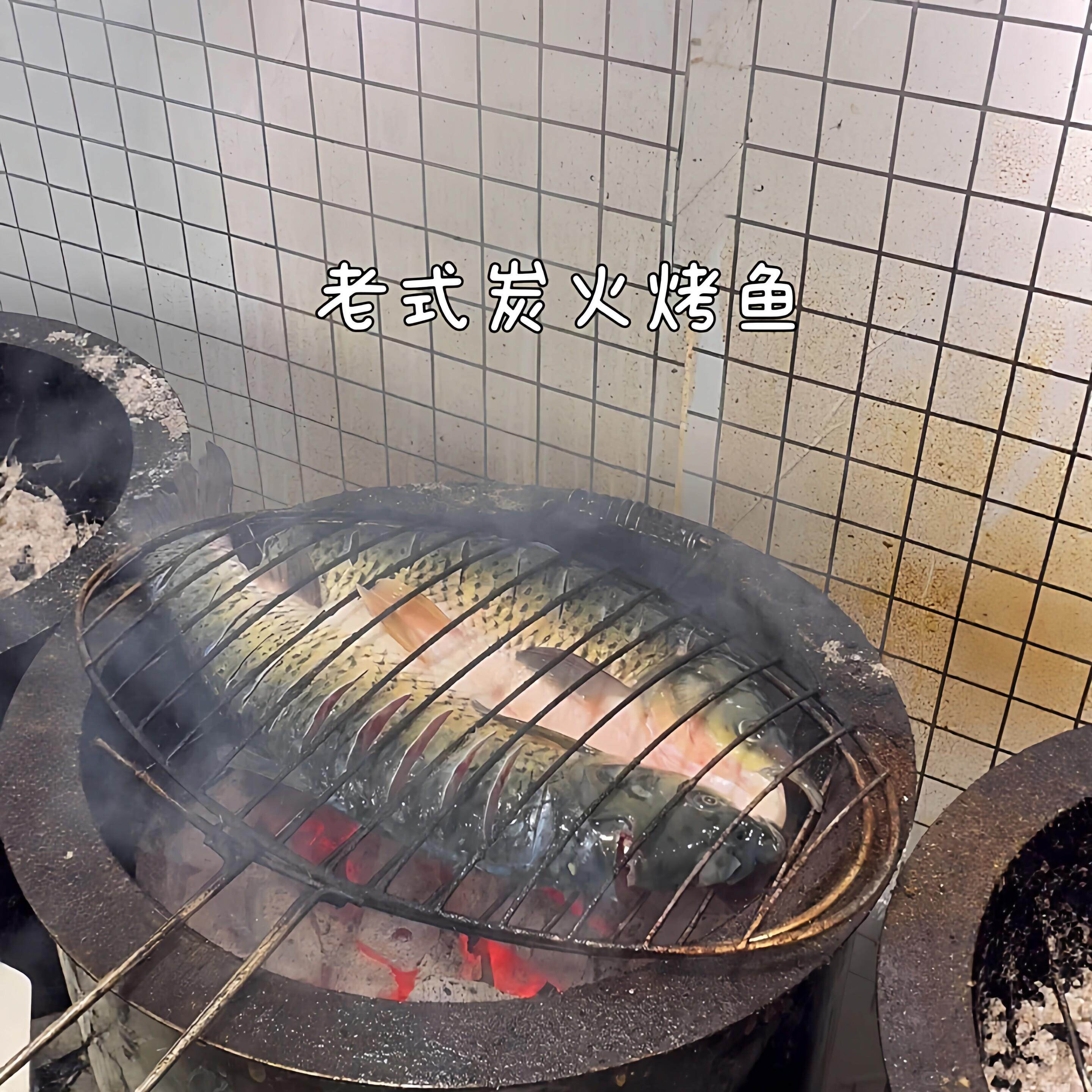 老式炭火烤鱼夹子不锈钢夹烤鱼网夹烧烤网夹板圆形烧烤用具大号
