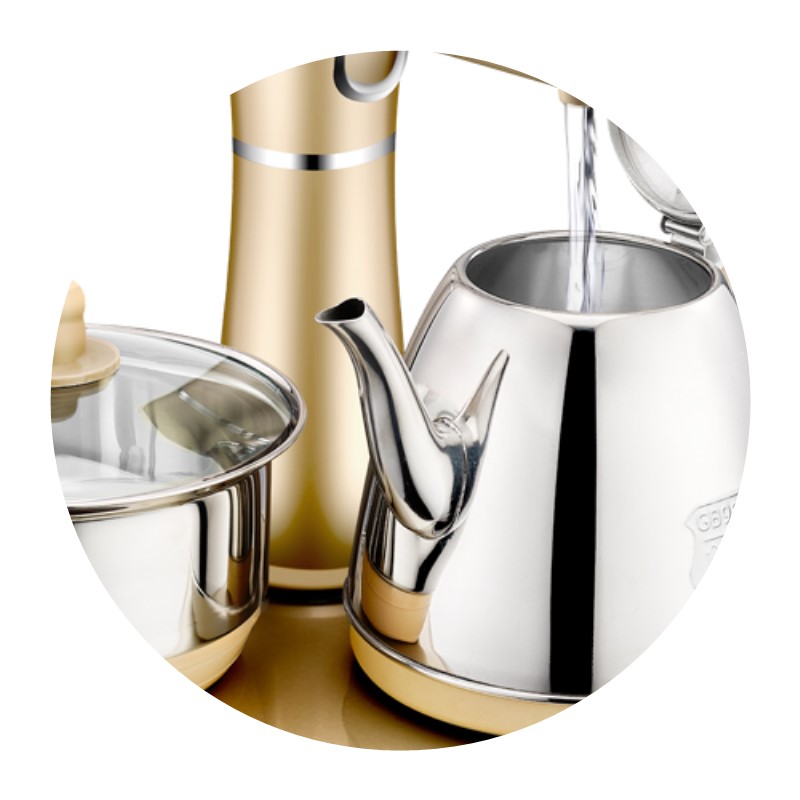 冲冠 自动套茶框茶桌电热上自吸式电磁炉器嵌入式烧水壶茶炉加水