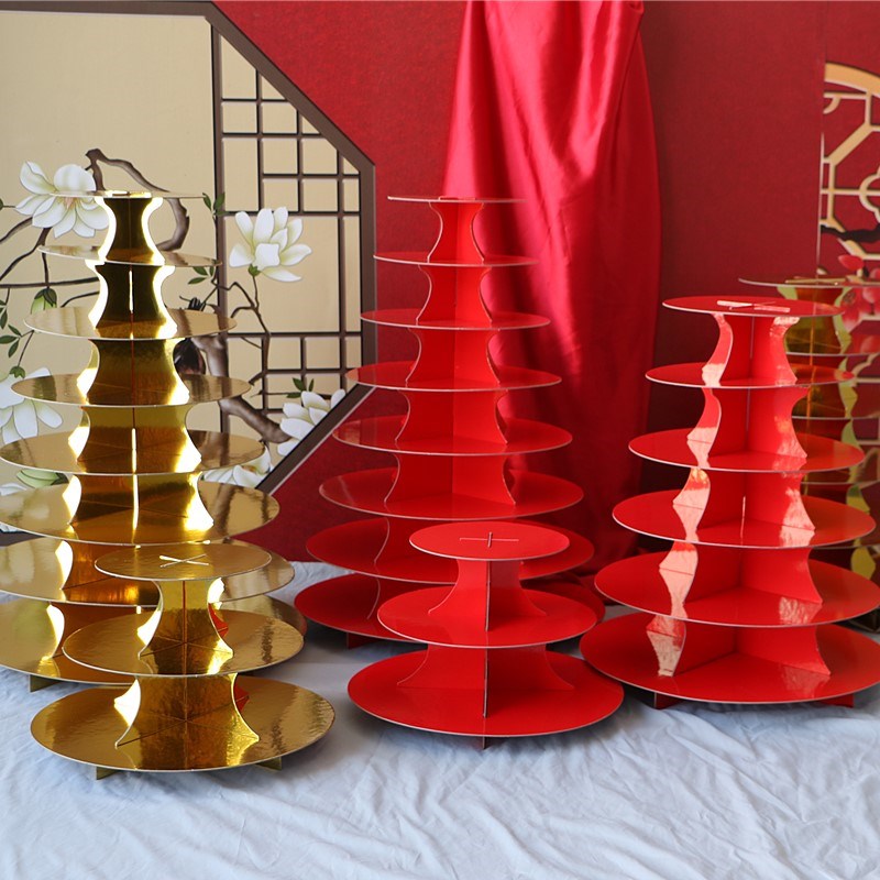 老人生日寿桃馒头多层蛋糕架手工传统糕点胶东花饽饽馍馍摆台架子