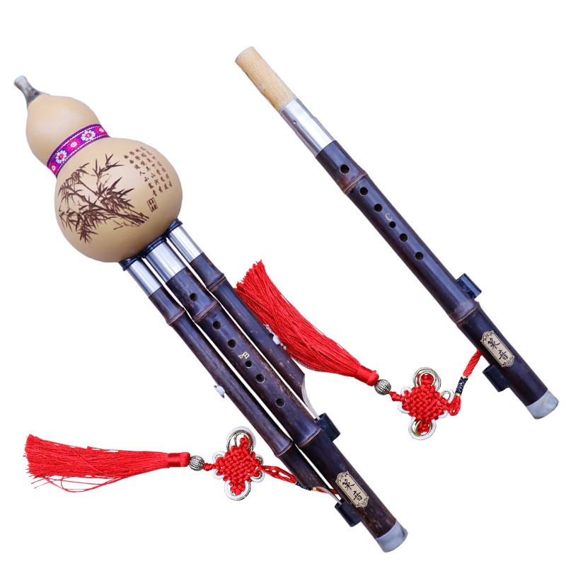 策音紫竹双调葫芦丝F加G降B加C调音准省力乐器成人演奏初学者