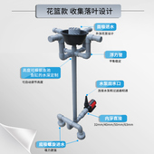 DIY水面过滤 落叶过滤 户外鱼池鱼缸水泵改面吸底吸 过滤器撇渣器