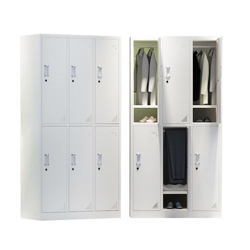 员工更衣柜健身房瑜伽馆存包柜钢制储物柜带锁多门办公文件铁皮柜