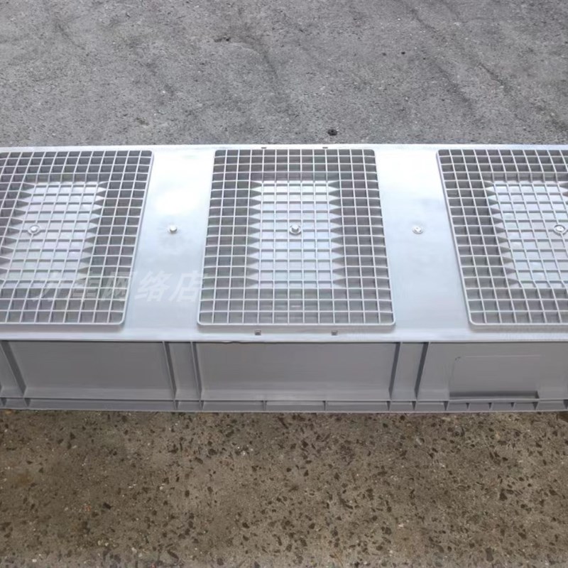 灰色物流箱子周转箱n养鱼养龟盒大号塑料胶箱胶框中转41016