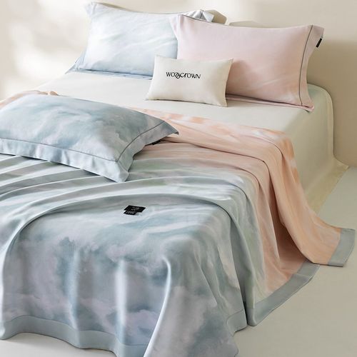 金太阳竹语天丝竹纤软凉席v三件套空调席天丝软席可机洗席子凉席