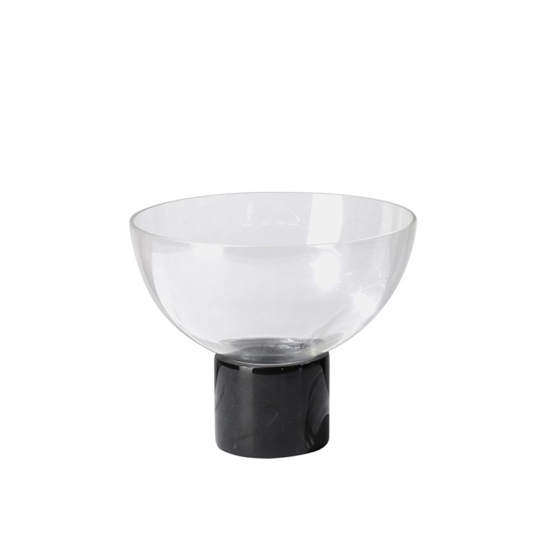 简约透明玻璃花瓶样板房客厅软装饰品桌面干花X花器艺术摆件