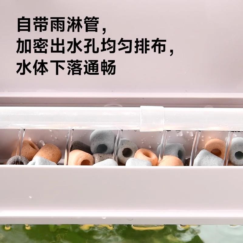 海斯宝三合一潜水泵上过滤器鱼缸增E氧造夹片超静音白色水泵夹片