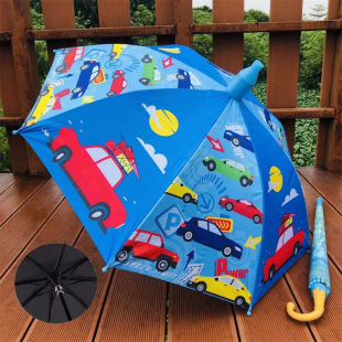 儿童雨伞男童自动雨伞长柄伞卡通雨伞女童公主伞防滴水小孩晴雨伞