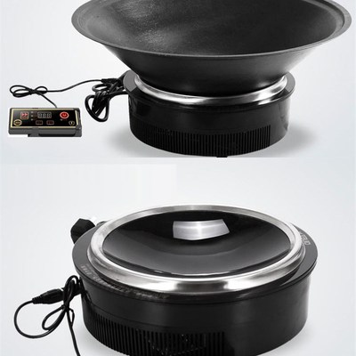 3000瓦曲面凹型面板火锅炉电磁灶线控嵌入式地锅鸡铁炒锅炖2500W