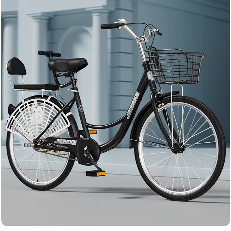 成人自行车24寸26寸男女士老年单车轻便车学生车淑女通勤车复古车