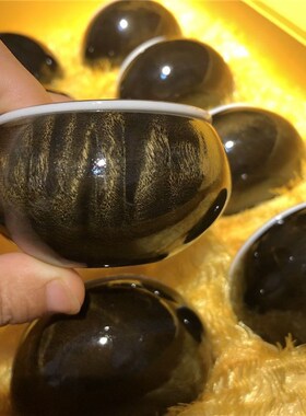 正宗金丝楠阴沉木茶具金丝楠木茶杯水波纹金丝楠木乌木茶具套装实