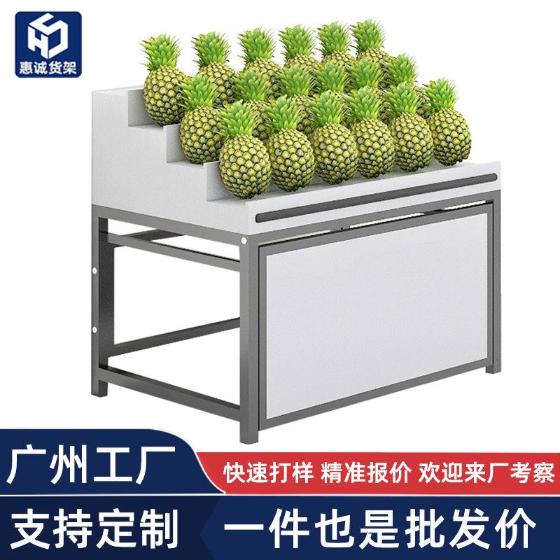 水果店货架阶梯式精品水果架高档多层中岛展示架展示柜商用