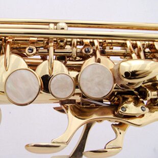 华尔斯顿萨克斯风直管萨克斯乐器金色降B调高音萨克斯专业演奏