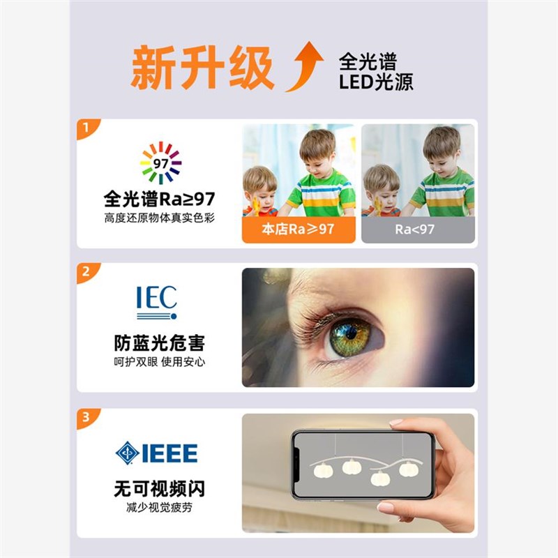 餐厅吊灯2025新款网红爆饭厅餐桌风扇灯摇头现代简约大气长条灯具