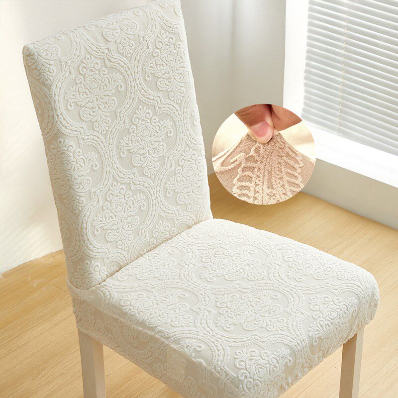 2025加厚万能通用椅子套罩坐垫靠背保护白色餐桌欧式皮实木板凳座