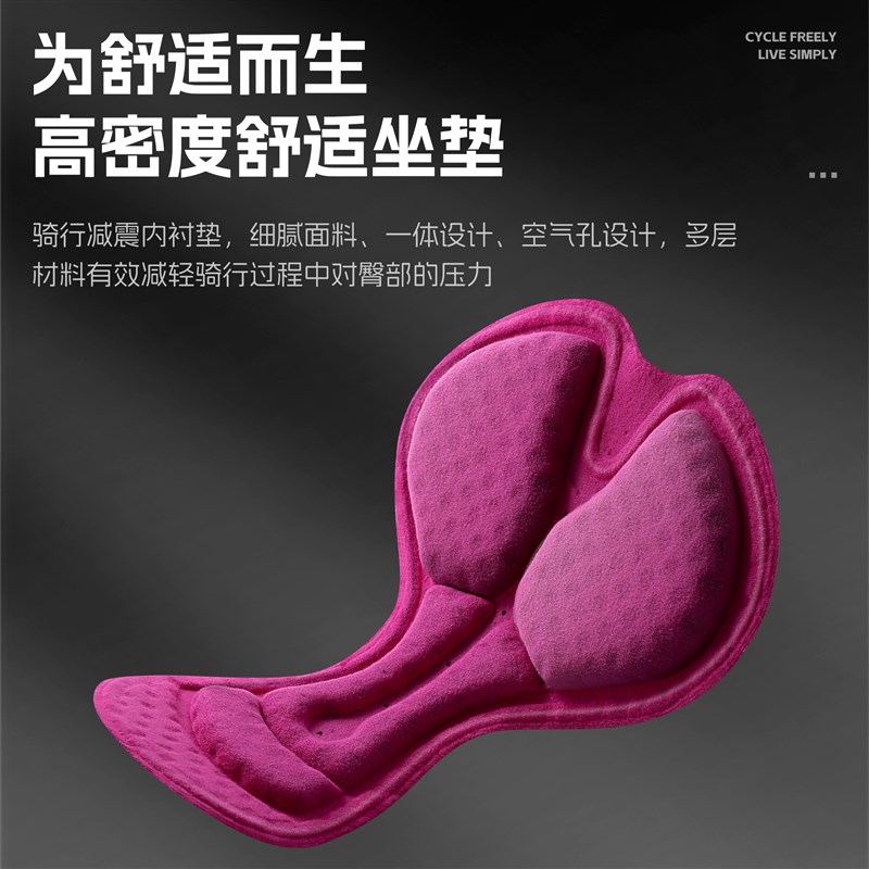 西骑者公路车骑行短裤夏季透气舒适减震专业骑行服海绵垫裤子装备