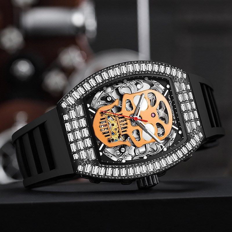 理查德机械男手表全自动机械表米勒男士酒桶形爆款防水夜光男表