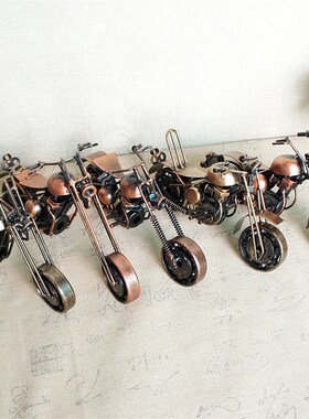 复古怀旧金属手工DIY摩托车机车老爷车模型礼品工艺品装饰品摆件