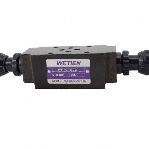 WETIAN叠加式单向节流阀MTCV-02W/A/B MTCV-03W/A/B双向节流阀