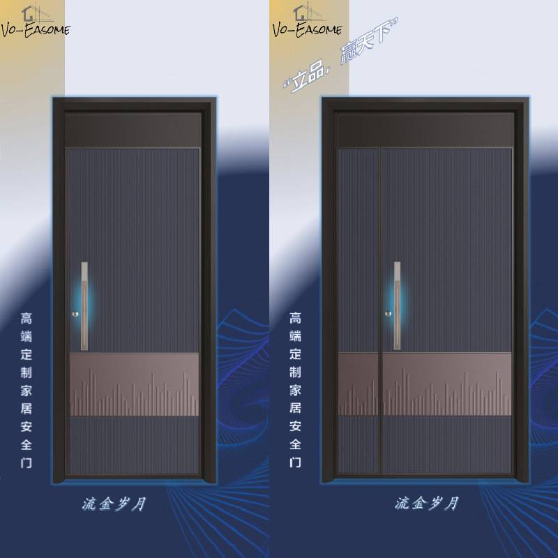 工厂直供304#不锈钢防盗门精雕门铸铝门韩式门装甲门安全门入户门