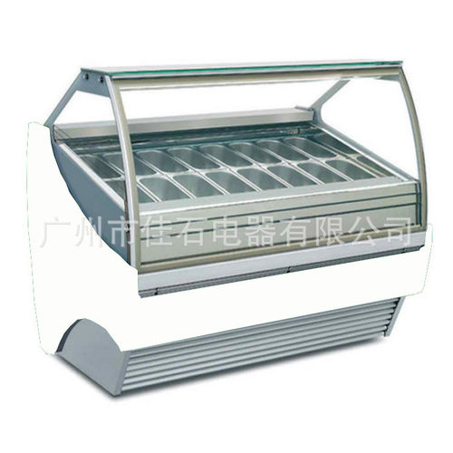 厂家供应 16盘 雪糕冷冻柜 110V gelato displays 硬冰淇淋展示柜
