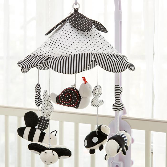 床铃婴儿布艺音乐电动宝宝毛绒床挂0-1岁床头铃初生儿玩具风铃