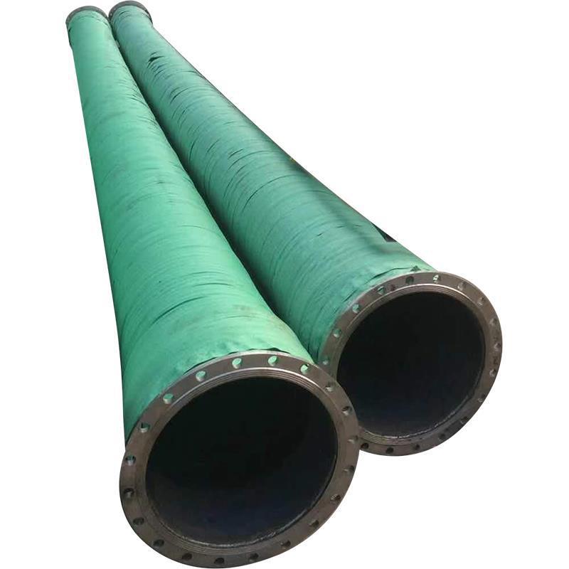 水泵配套农业灌溉抗洪抗旱大口径吸水胶管法兰埋线钢丝骨架胶管
