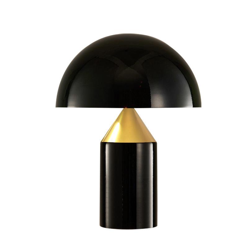 北欧轻奢极简意式创意现代网红客厅卧室床头灯设计师金属蘑菇台灯