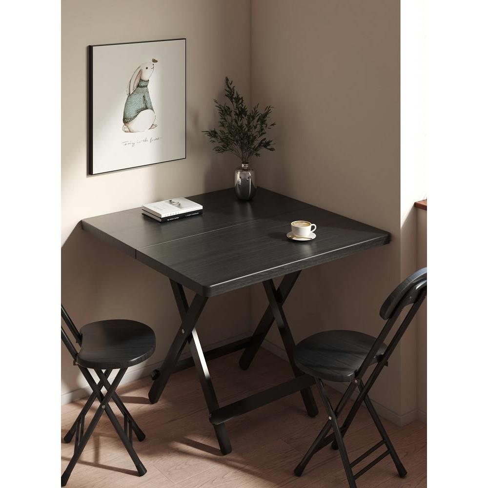 IL可折叠桌餐桌出租房吃饭桌家用小桌子简易长方形桌便携式户外摆