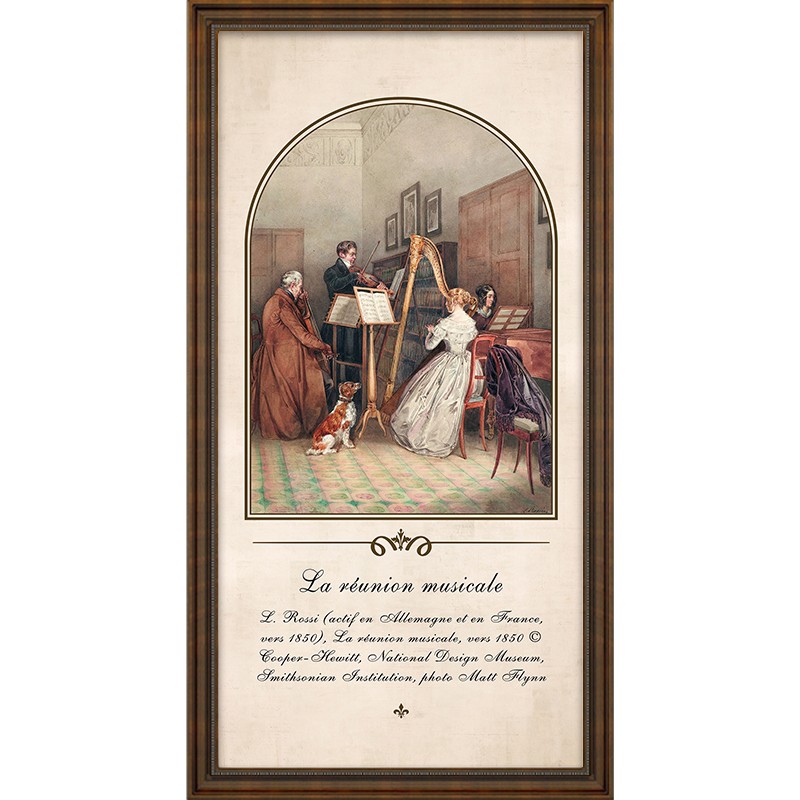 美式复古人物入户玄关装饰画音乐教室走廊过道挂画英文壁画竖版图片