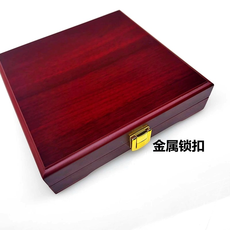 【印台 印泥】15*15厘米25*25厘米新款红色木盒印台快干印泥印油