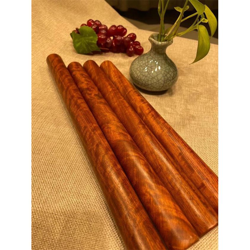红木缅甸花梨家用擀面杖饺子皮棒车上防身棍
