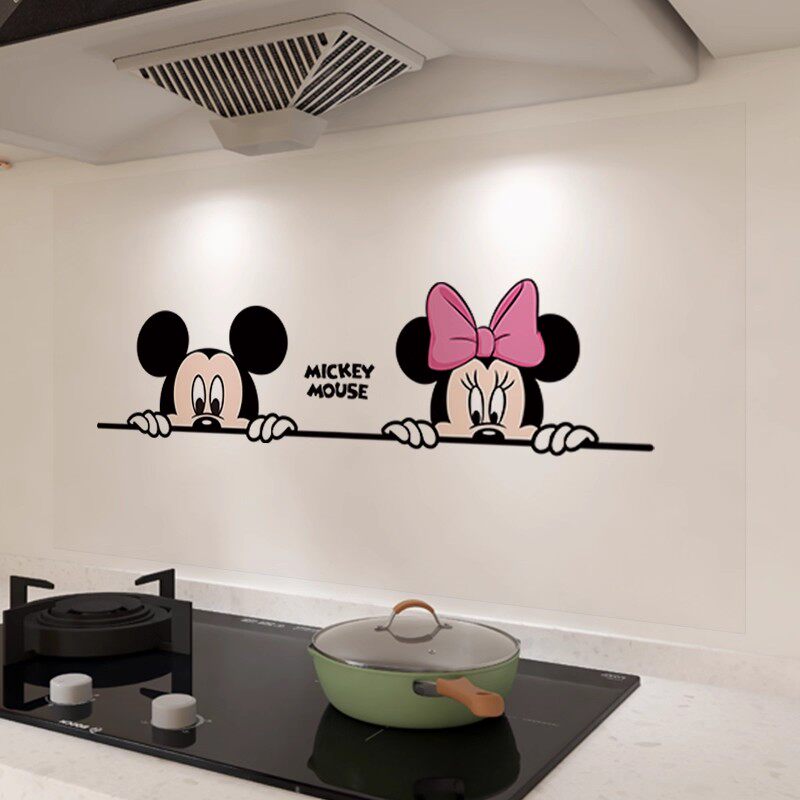 米奇油烟贴玻璃装饰静电贴防水防污耐高温厨房乔迁新居布置灶台贴,家居饰品,软装墙贴,淘宝优惠券,粉丝福利购,淘宝优惠卷