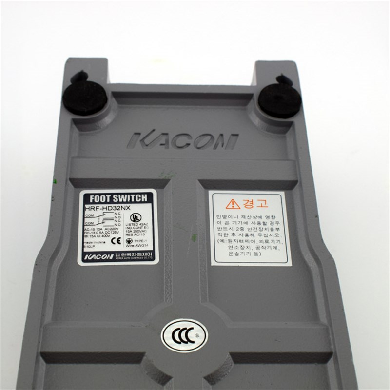 韩国进口铝合金脚踏开关 凯昆 HRF-HD32NX 剪板机脚踩控制器2a+2b
