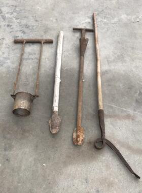 民俗老物件手动拔棉花柴种棉花工具老旧农村老农具怀旧道具摆件