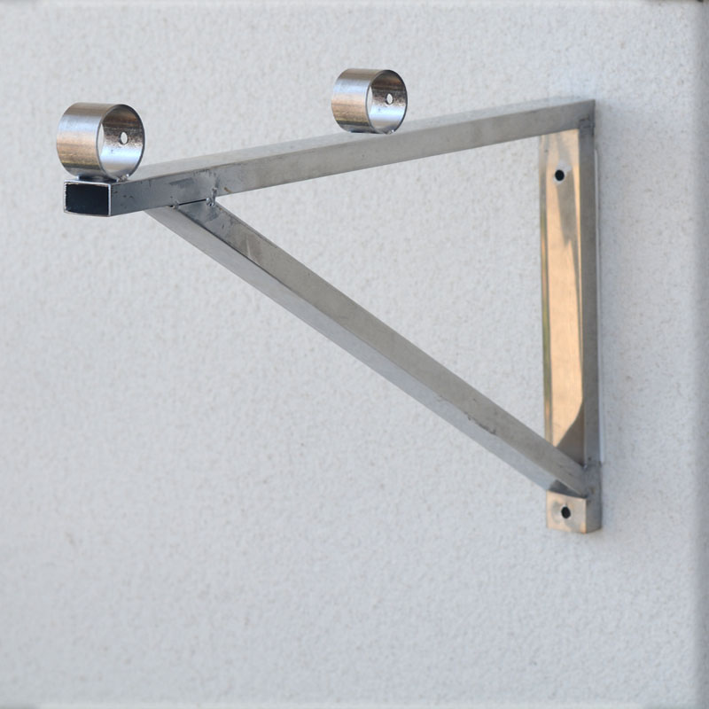 阳台晾衣杆固定式外伸侧墙凉衣架不锈钢外墙窗户晒衣杆壁式挂衣杆